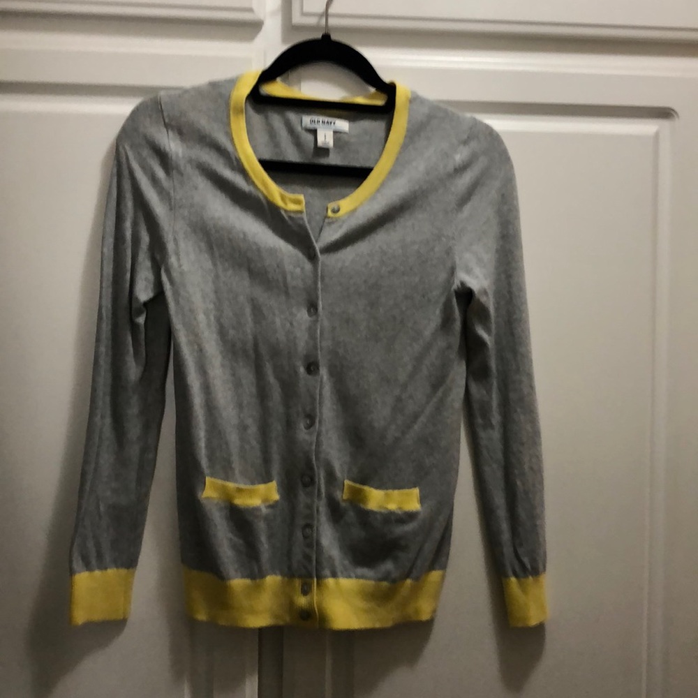 Gray cardigan